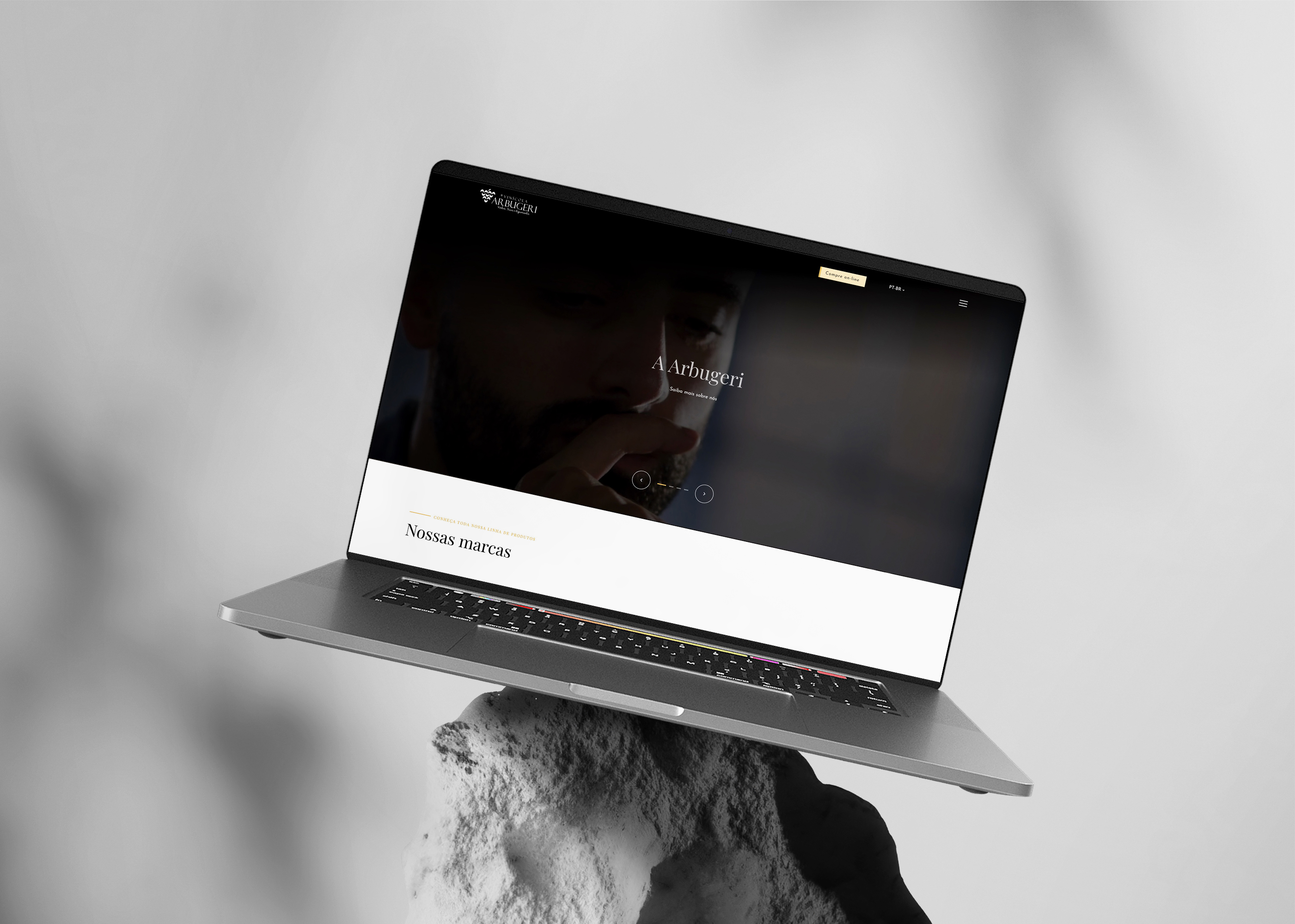 Vinícola Arbugeri, Website