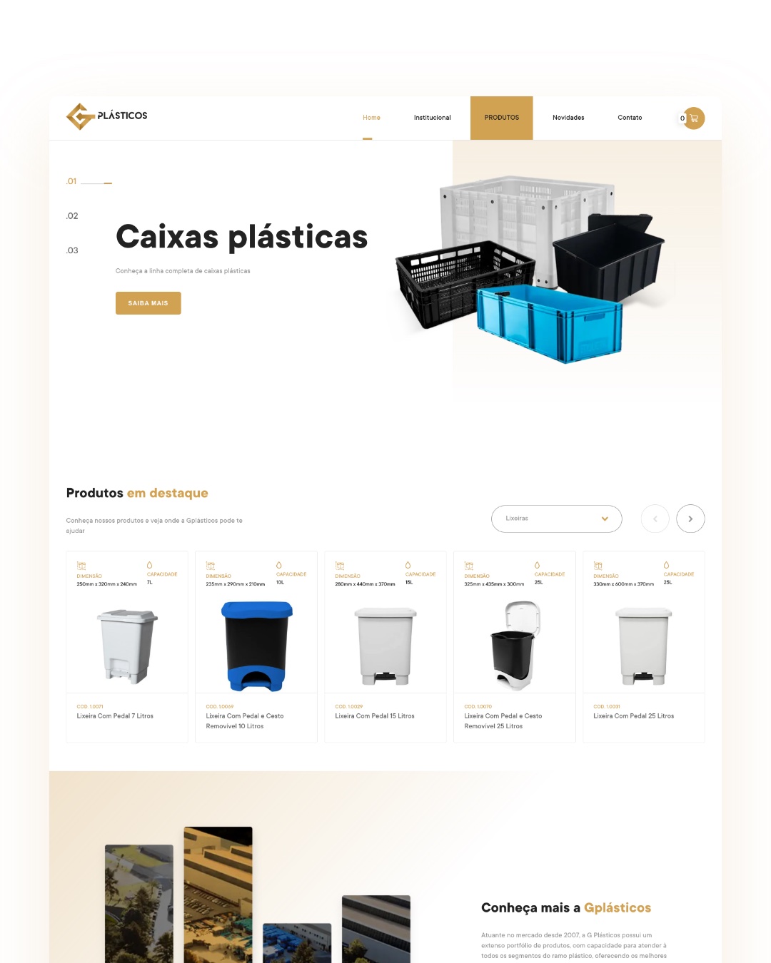 G Plásticos, interface